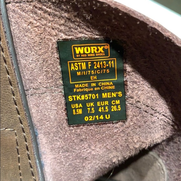 worx steel toe red wing 5701